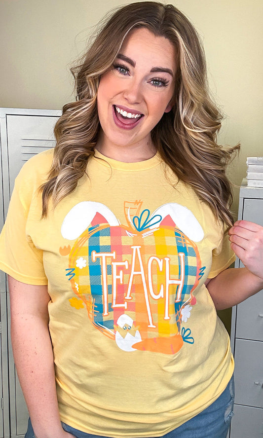 Easter Apple Teach Graphic T-Shirt
