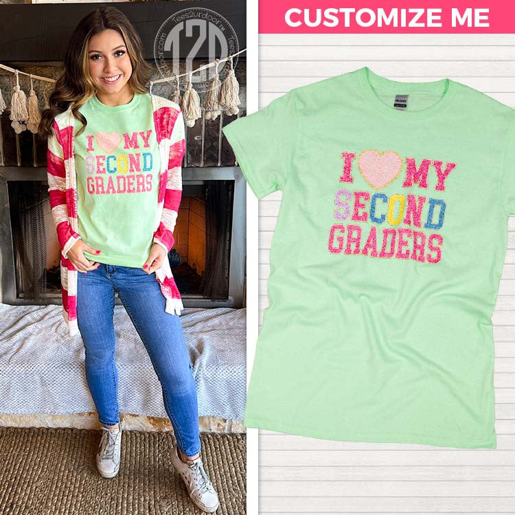 I Love My Grade Level Teacher T-Shirt