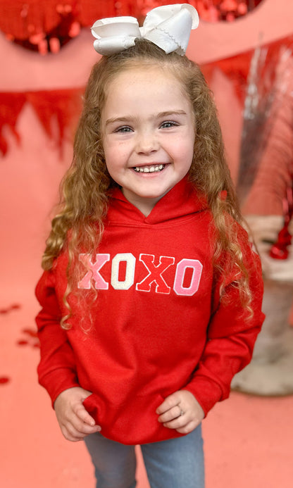 Soft Chenille XOXO Youth Hoodie