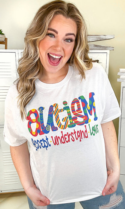 Doodle Autism Adult Graphic Shirt