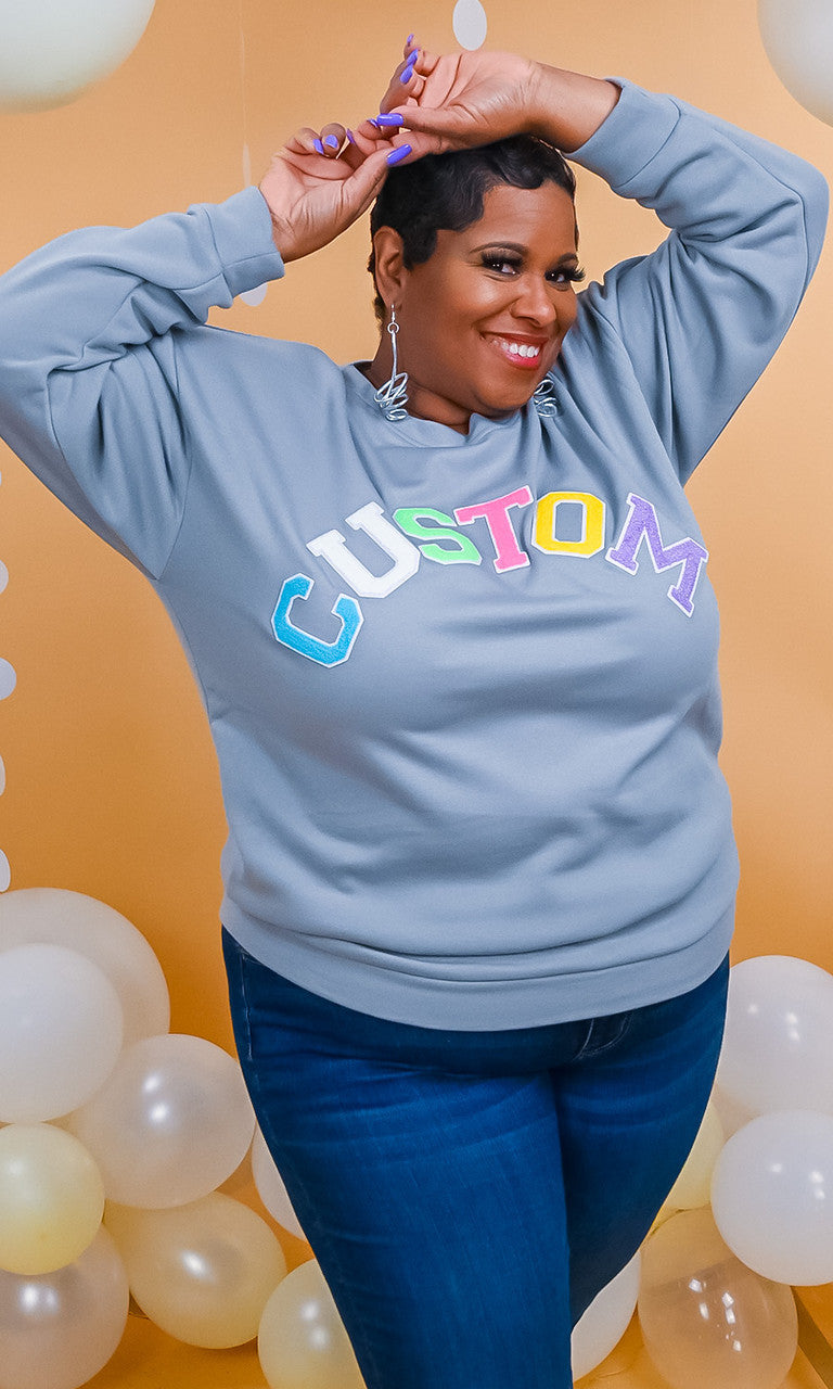 Soft Chenille Custom Sweatshirt