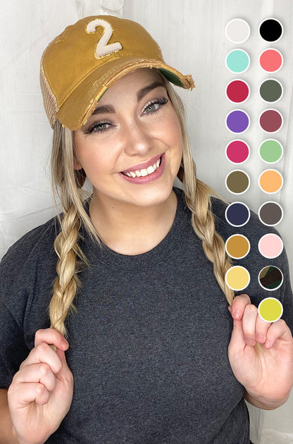 Ideal Chenille Number Hat