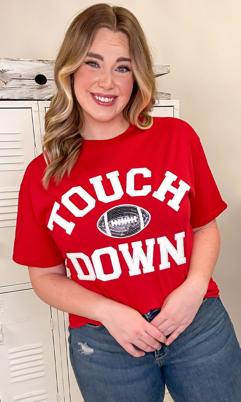 Soft Chenille Touchdown Graphic T-Shirt