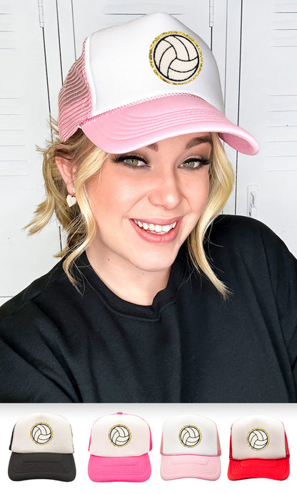 Volleyball Ideal Chenille Trucker Hat
