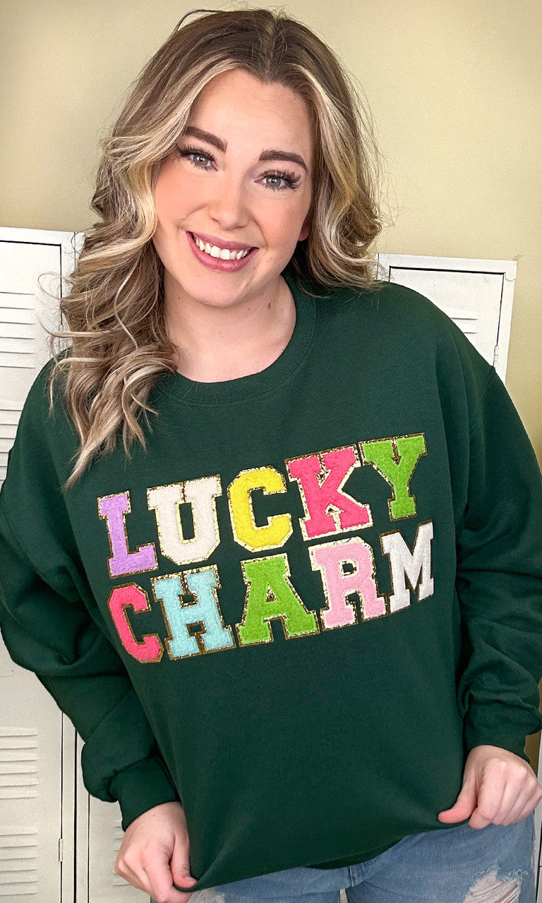 Ideal Chenille Lucky Charm Adult Sweatshirt