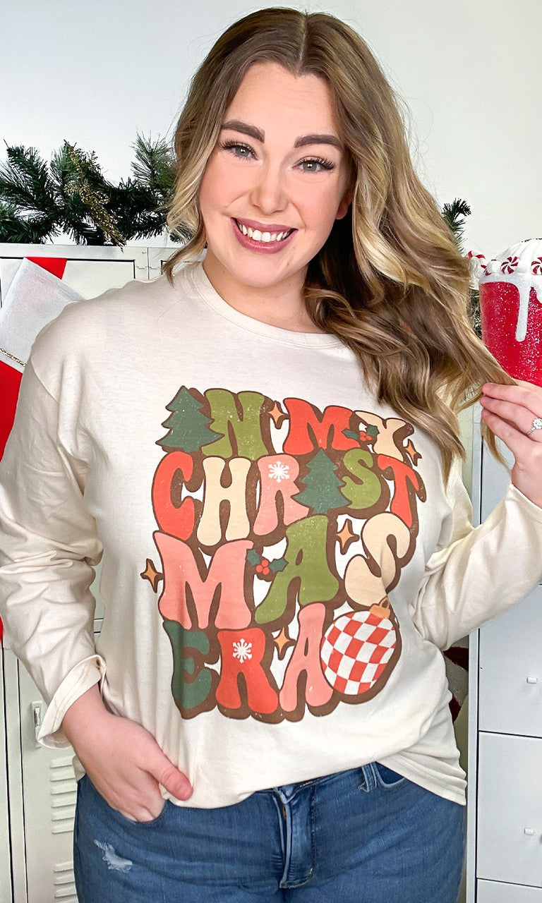 In My Christmas Era Graphic Boyfriend Long Sleeve