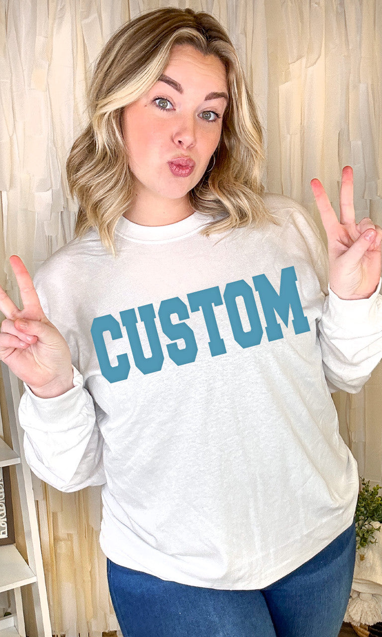 Magic Puff Big Letter Long Sleeve T-Shirt
