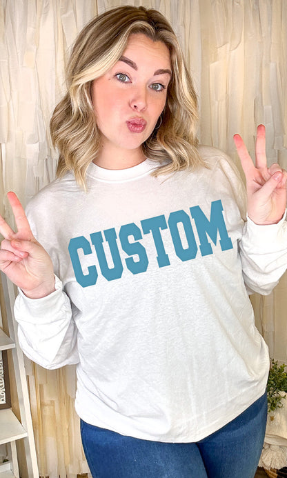 Magic Puff Big Letter Long Sleeve T-Shirt