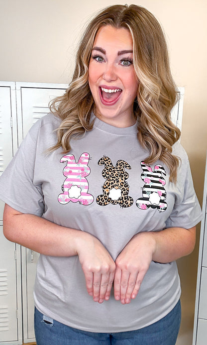 Three Trendy Bunnies Easter T-Shirt