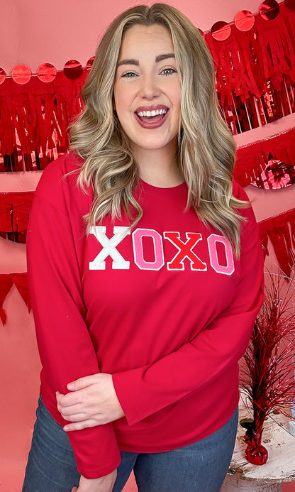 Soft Chenille XOXO Boyfriend Long Sleeve