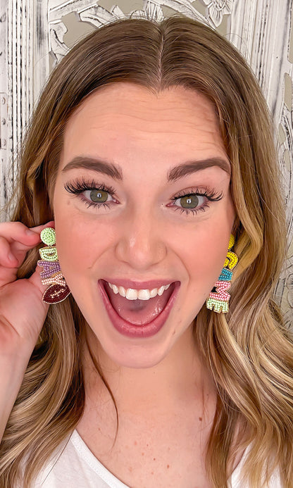 Game Day Words Earrings