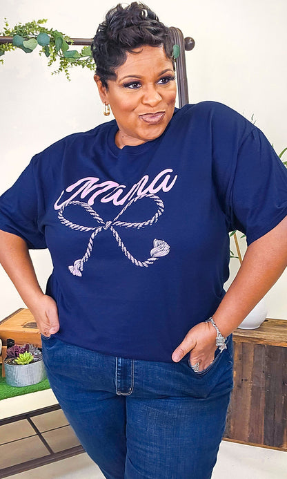 Mama Rope Bow Shirt