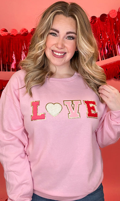 Big Letter Heart Sweatshirt