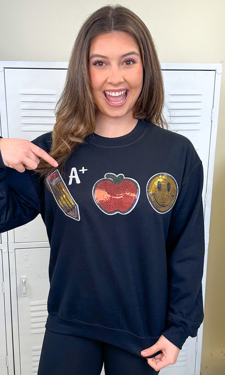 Teacher Sparkle Sweatshirt