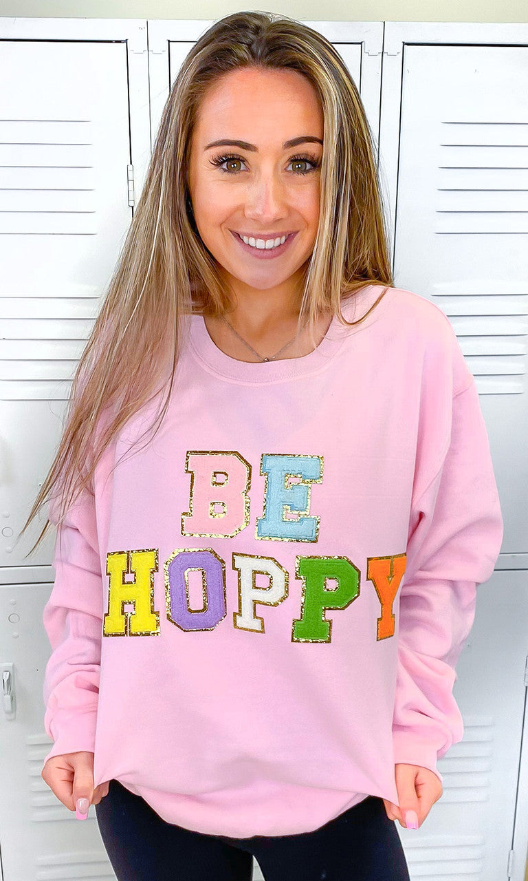 Ideal Chenille Be Hoppy Easter Adult Sweatshirt