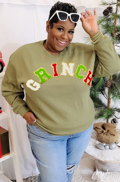 Grinch Ideal Chenille Sweatshirt