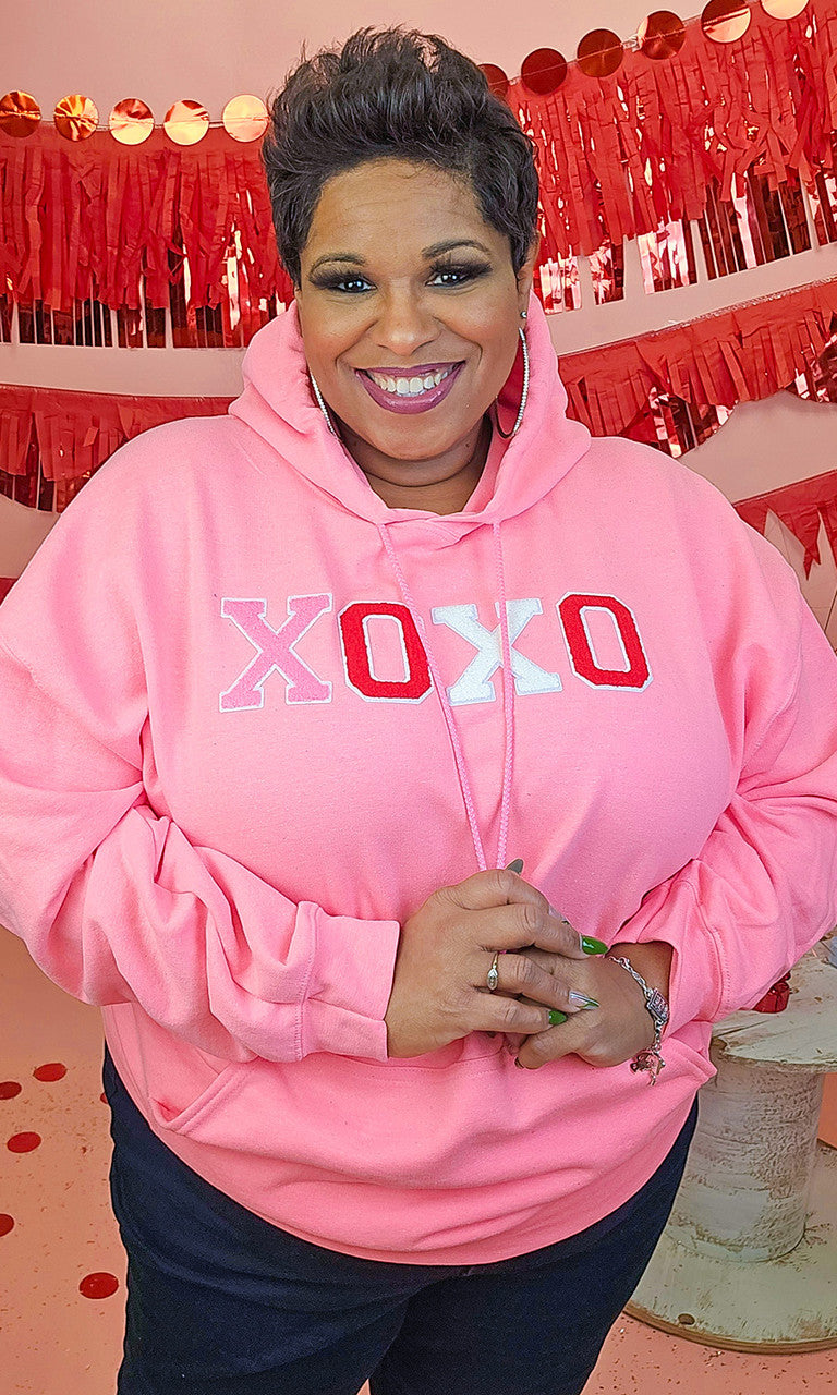 Soft Chenille XOXO Adult Hoodie