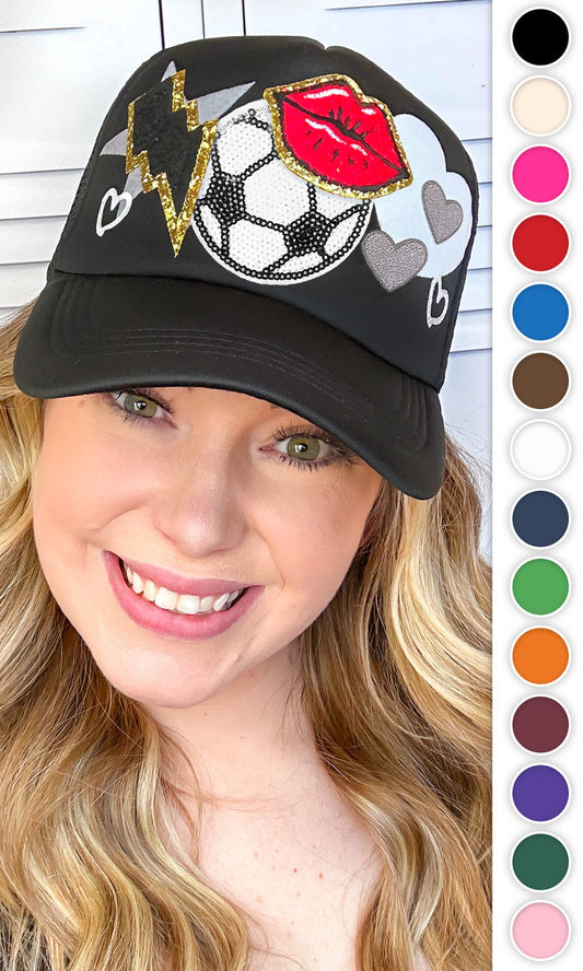 Soccer Patch Trucker Hat