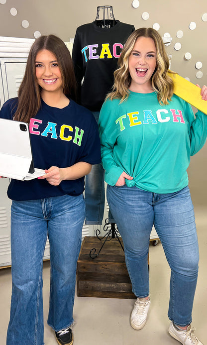 Soft Chenille Teach T-Shirt