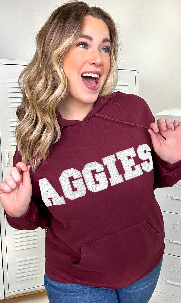 Custom Mascot Sequin Graphic Hoodie