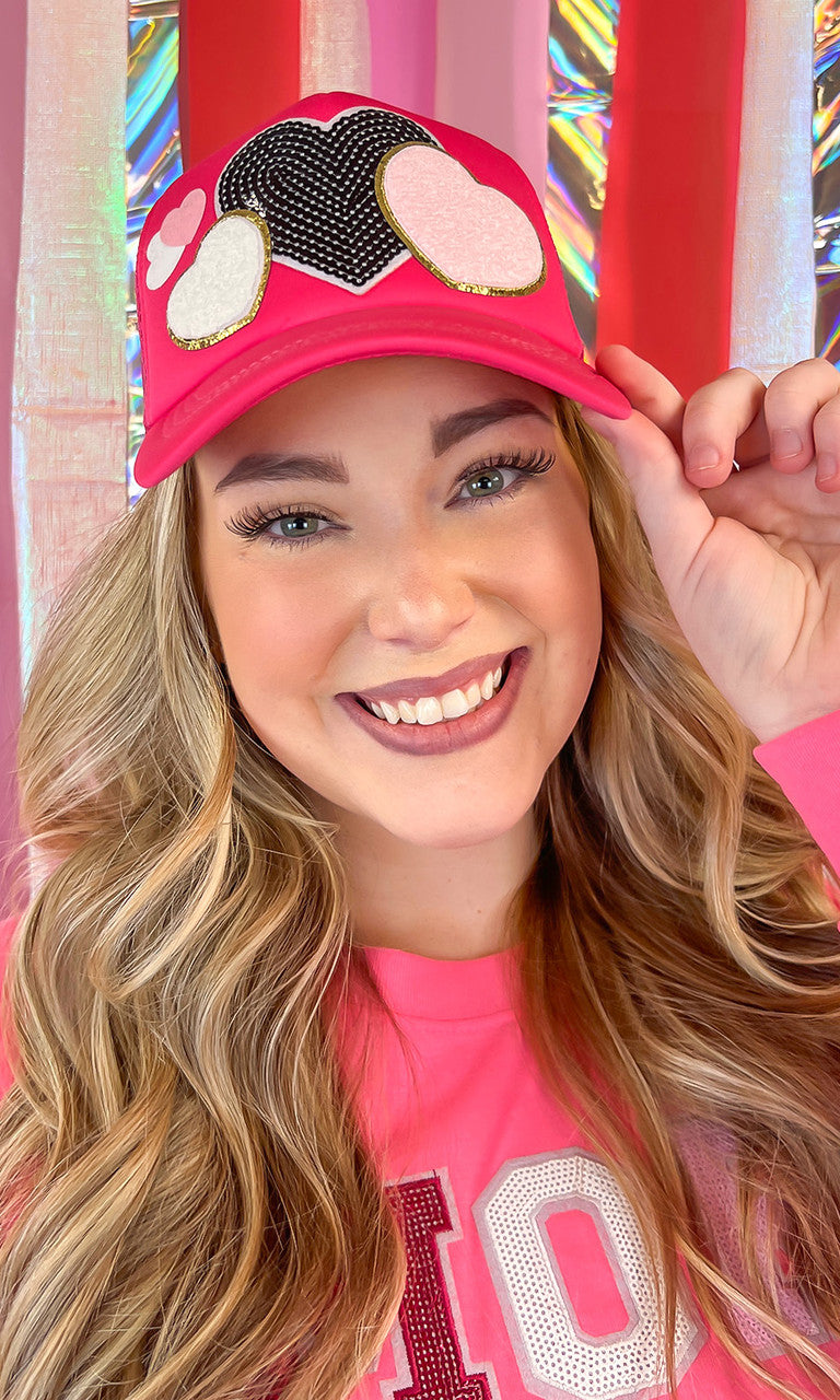 All The Love Valentine Patch Trucker Hat
