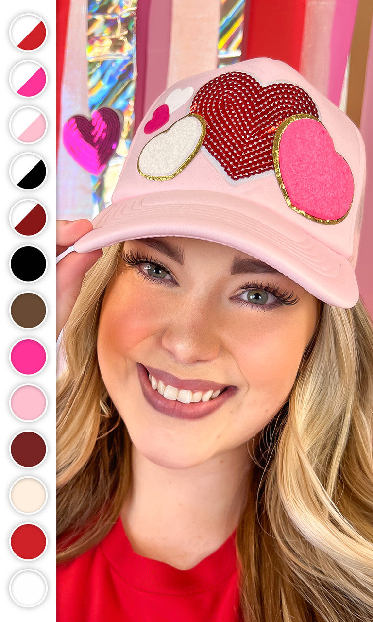 All The Love Valentine Patch Trucker Hat