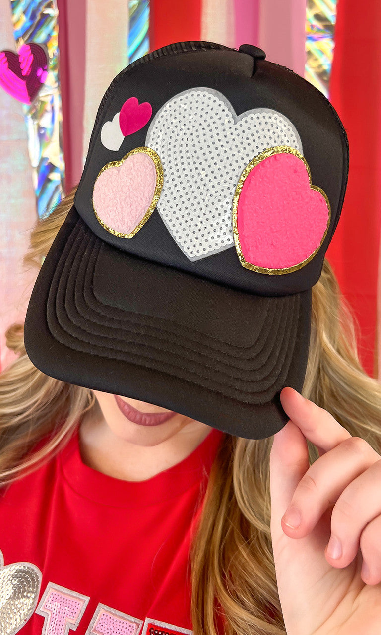 All The Love Valentine Patch Trucker Hat