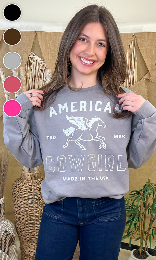 American Cowgirl Graphic Sweatshirt