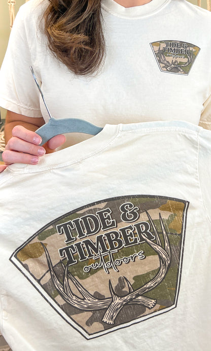 Antlers Comfort Color Graphic T-Shirt