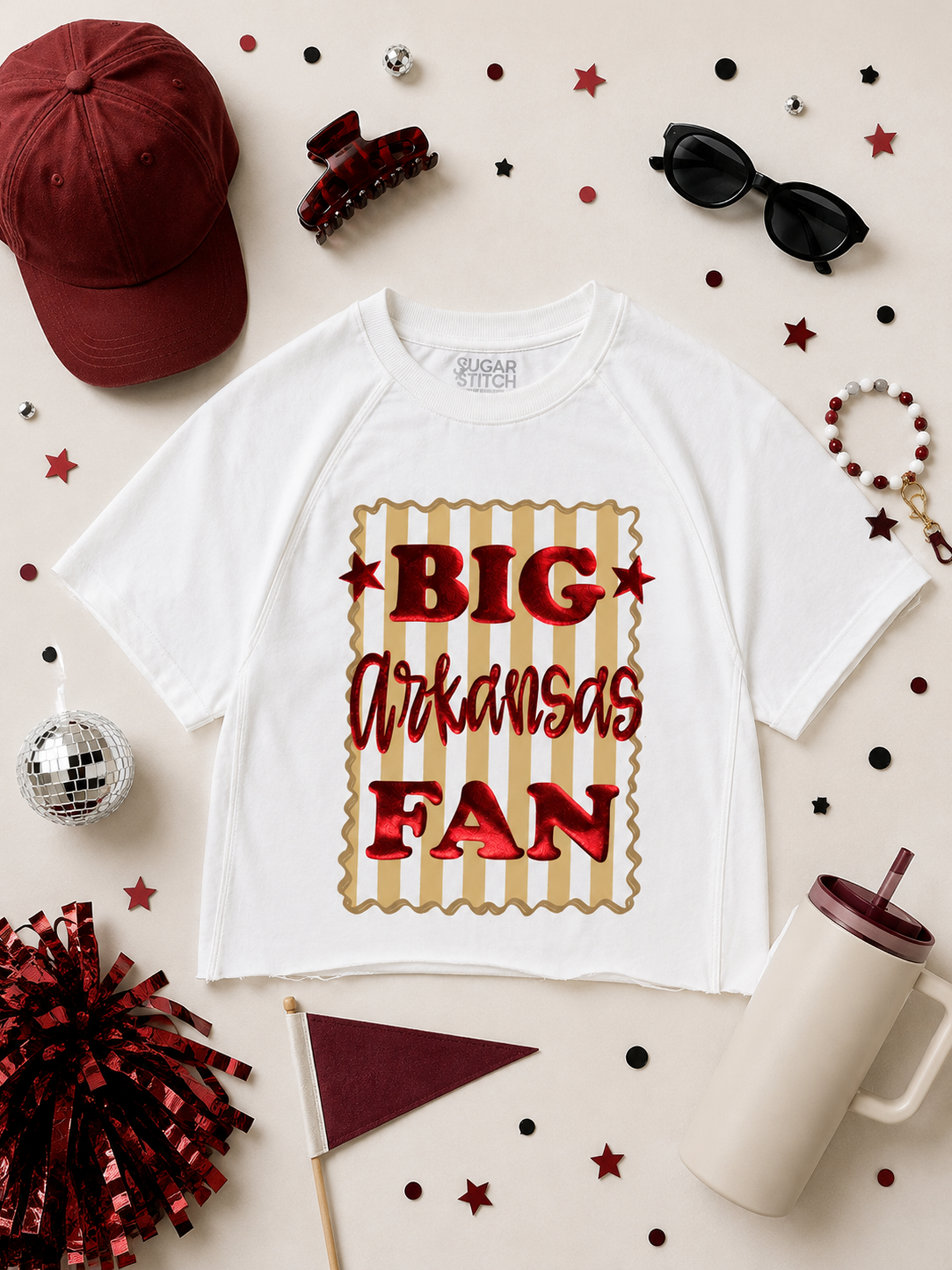 Big Fan Game Day Graphic Edgy T-Shirt