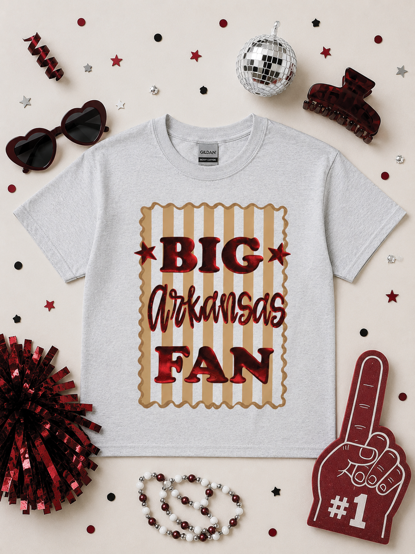 Big Fan Game Day Custom Graphic T-Shirt