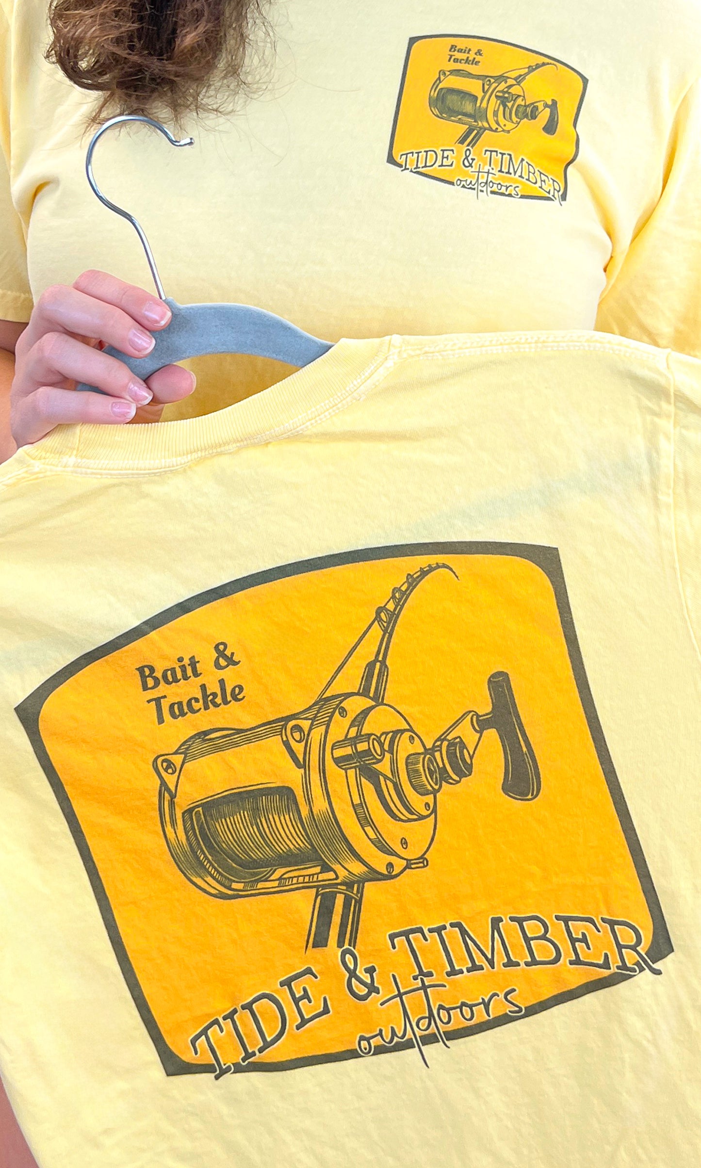 Bait and Tackle Comfort Color Graphic T-Shirt
