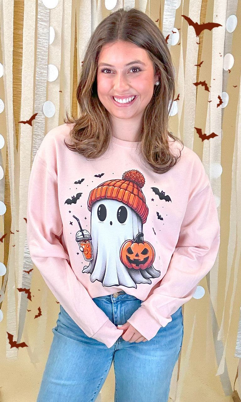 Batty Ghost Graphic Sweatshirt