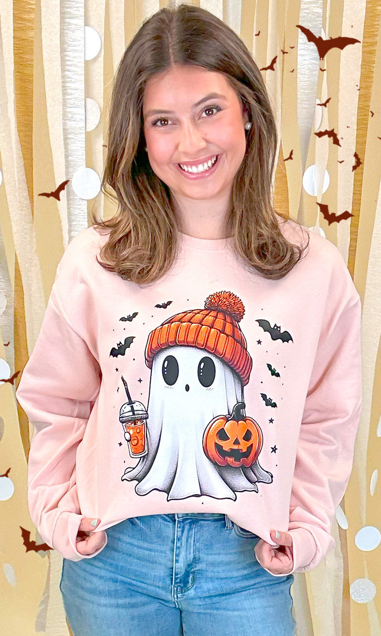Batty Ghost Graphic Sweatshirt