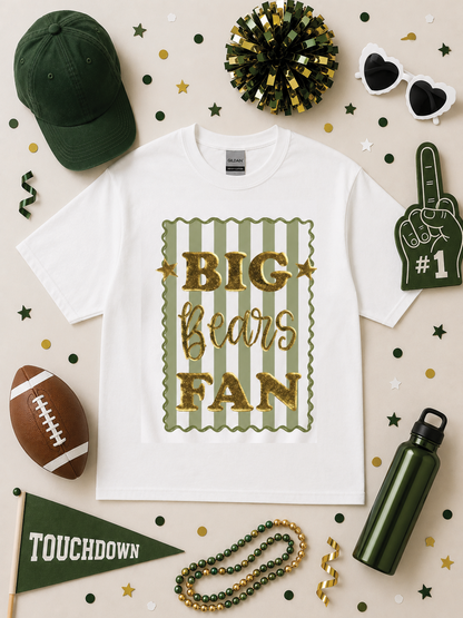 Big Fan Game Day Custom Graphic T-Shirt