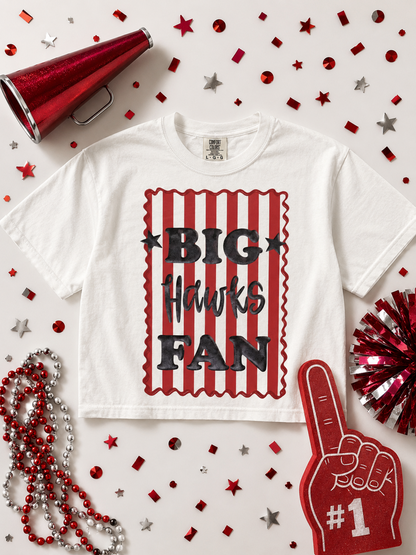 Big Fan Game Day Custom Comfort Colors Boxy Tee