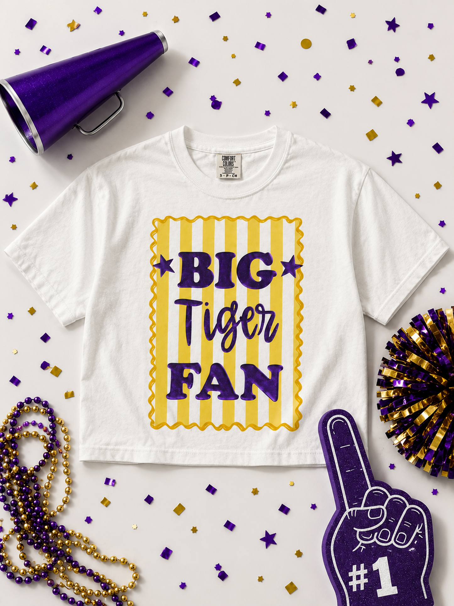 Big Fan Game Day Custom Comfort Colors Boxy Tee