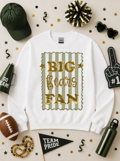 Big Fan Game Day Custom Graphic Sweatshirt