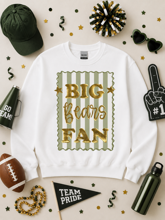 Big Fan Game Day Custom Graphic Sweatshirt