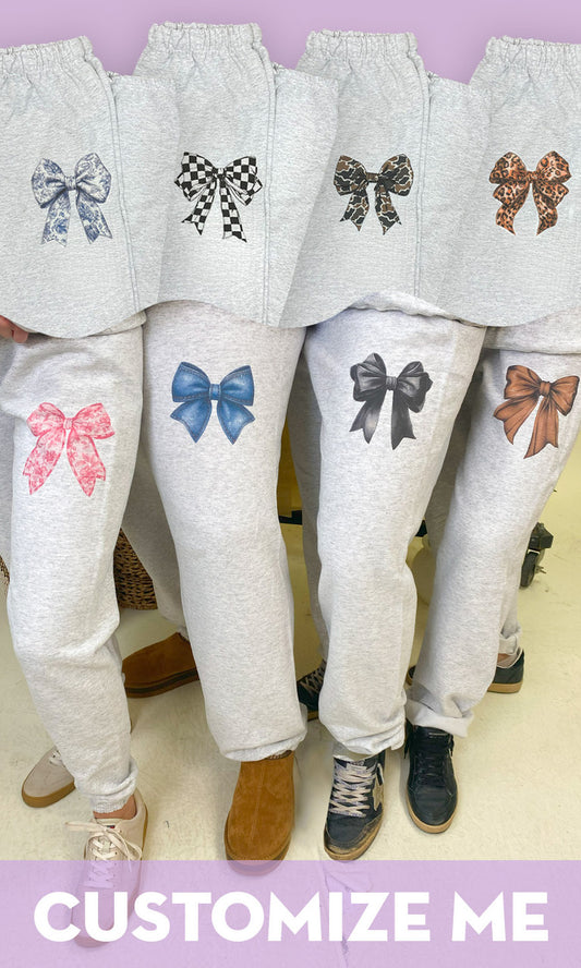 Big On Bows Graphic Sweatpants