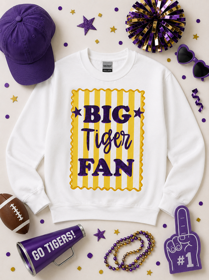 Big Fan Game Day Custom Graphic Sweatshirt