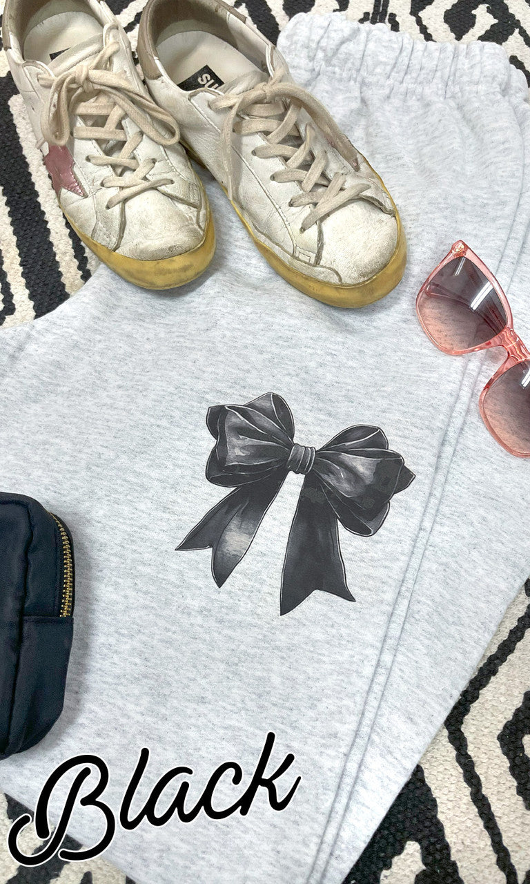 Big On Bows Graphic Sweatpants