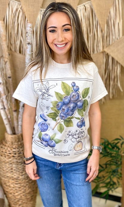 Botanical Fruit Graphic T-Shirt