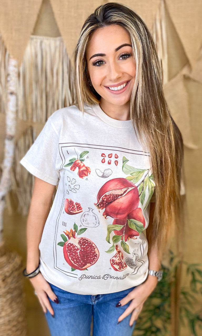 Botanical Fruit Graphic T-Shirt