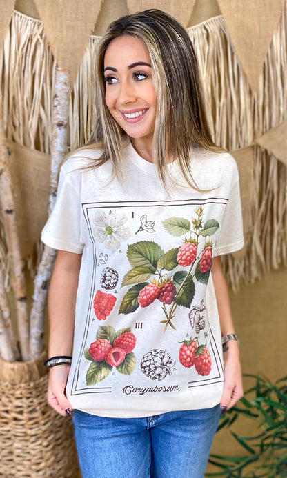 Botanical Fruit Graphic T-Shirt