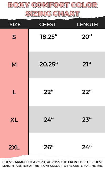 Outlaw Eagle Boxy Comfort Color Graphic T-Shirt