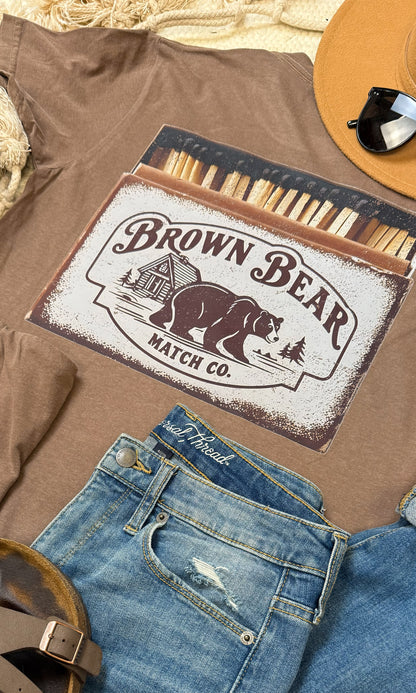 Brown Bear Match Co. Comfort Color Graphic T-Shirt
