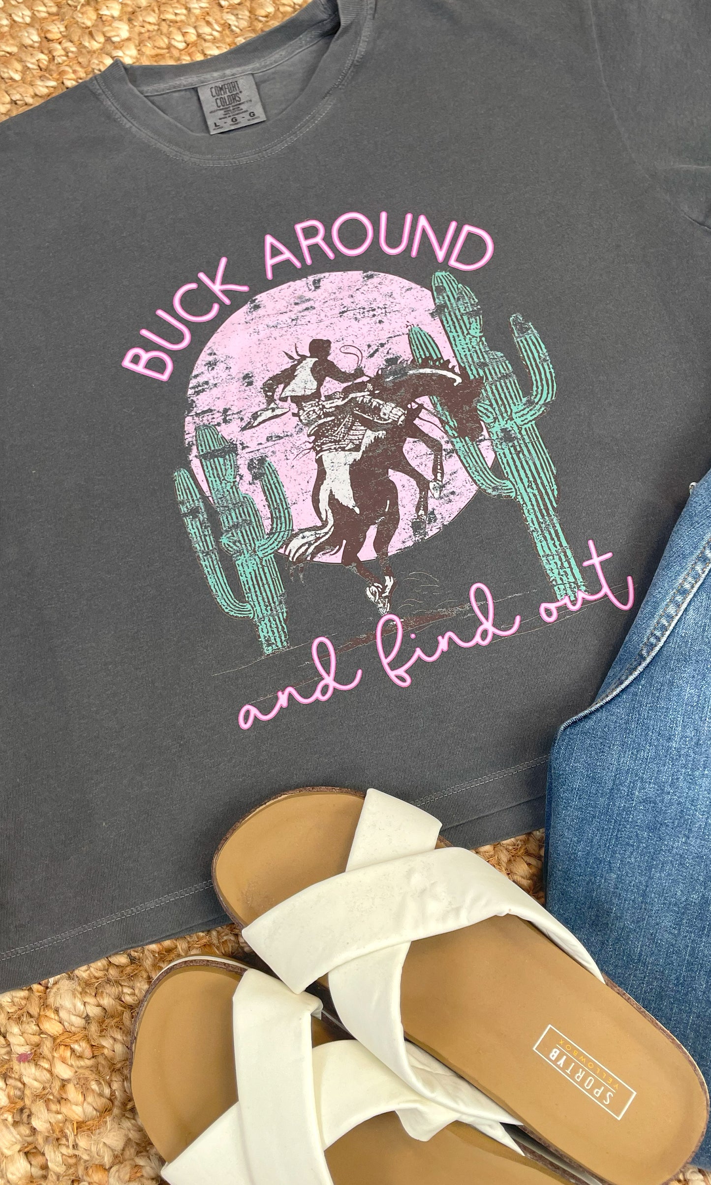 Buck Around and Find Out Boxy Comfort Color Graphic T-Shirt