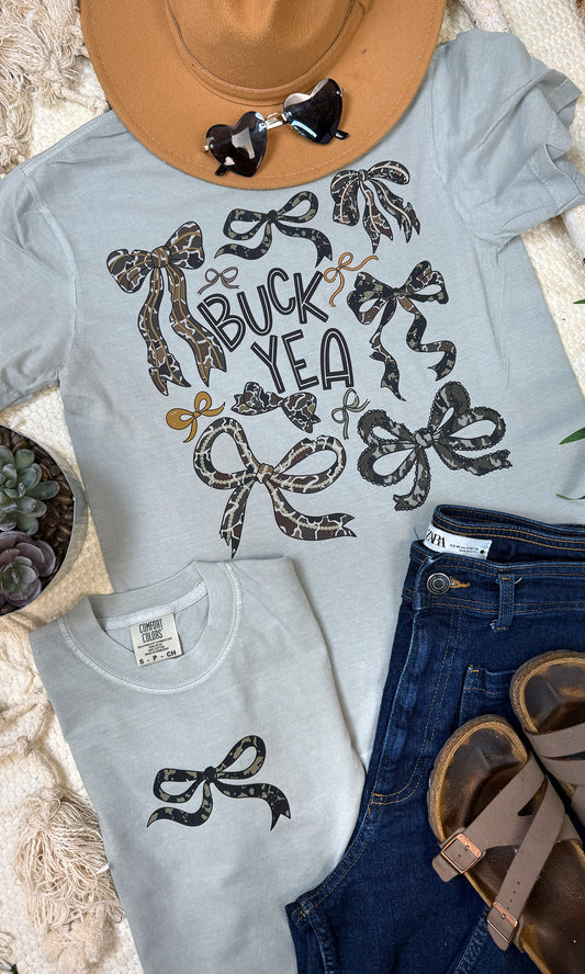 Buck Yea Comfort Color Graphic T-Shirt