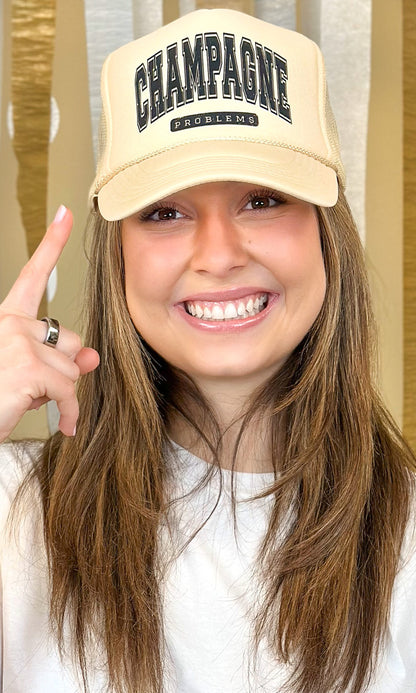 Champagne Problems Trucker Hat
